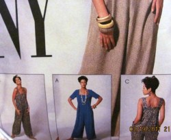 6437 NY NY EMPIRE WIDE LEG JUMPSUIT NY NY PATTERN 8-12-16