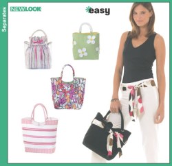 6467 EZ HANDLE SUMMERY HANDBAGS TOTES  PATTERN