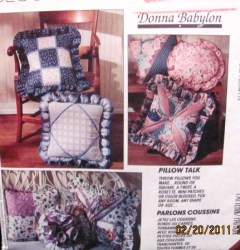6501 ROUND, SQUARE,TWIST,COLOR BLOCK PILLOWS PATTERN