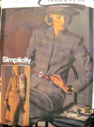6580 LINED BUTTON JACKET, YOKE SKIRT 2 PC SUIT PATTERN 14