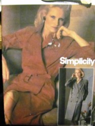 6581 LINED YOKE WRAP/2 BREASTED COAT DRESS PATTERN 12,14