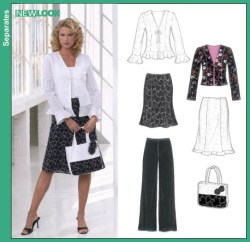 6609 LS TIED JACKET, LO RISE BOTTOMS,BAG PATTERN 10-22