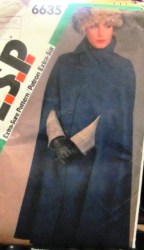 6635 1984 UNLINED BUTTON REGAL CAPE 6-10, 12-16 PATTERN