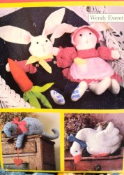 6653 COUNTRY BUNNY, DUCK, SHELF  CAT, CLOTHES PATTERN