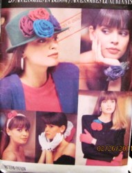 6654 WRISTBAND, PONYTAIL HOLDR, HEADBAND, FLOWER, BOW PATTERN