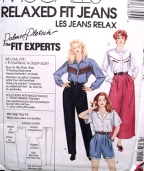 6679 MCCALLS  PALMER PLETSCH RELAX FIT JEANS, SHORTS, CULOTTE PATTERN 14, 12,10, 8