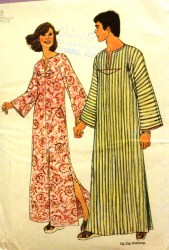6695  Simplicity MS 10 LONG 1974 KIMONO CAFTAN 3 PC PATTERN MR 42-44 or 34-36 choice