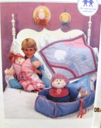6697 6612 SIMPLICITY MOONBEAM DOLL, QUILT 25''x25'', BUNTING, CARRIER PATTERN