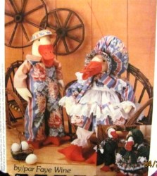 6715 2974  MCCALLS STUFFED GOOSE FAMILY, GIRL, BOY,  BABY GEESE PATTERN