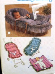6718 BABE LINER,MATTRESS,QUILT 17X33 BASKET,PAD,SEAT CVR PATTERN