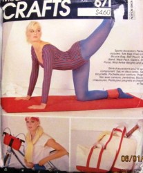 8365  McCalls BIKE/ TOTE BAG, POUCH, GAITER, SHOE PURSE, WEIGHTS, MAT PATTERN UNCUT
