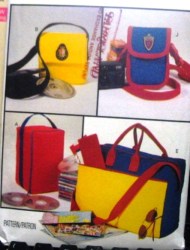 6740 Butterick 10 CASES: MUSIC, LUNCH BOX, TENNIS RACKET, CAMERA, EYE GLASS PATTERN UNCUT