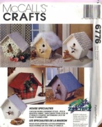 6776 6 CREATIVE CRAFTED COUNTRY BIRD HOUSES PATTERN