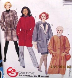6789 3 HOUR POCKET COAT 2 LENGTHS,BELT PATTERN XL-XXL