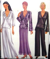 6823 EZ WRAP TIE TOP,BIAS SKIRT,PANTS PATTERN 8-12,14-18