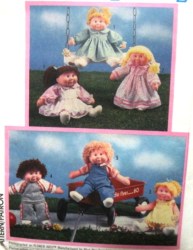 6823 SIMPLICITY  16-18'' SCULPTURE CP FLOWER KIDS DRESS, UNDIES  DOLL PATTERN