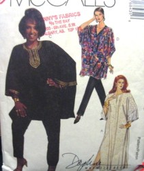 6843 PULLOVER ONE SIZE CAFTAN LENGTHS, PANTS PATTERN S-LG-XXL