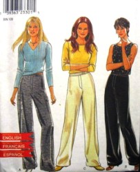 6891 CONTOUR PANTS, CUFFS,POCKETS OR NOT PATTERN 6-16