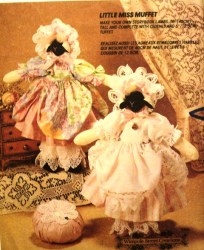 6919 LIL MISS MUFFET 16'' LAMB DOLLS, CLOTHES, TUFFET PATTERN