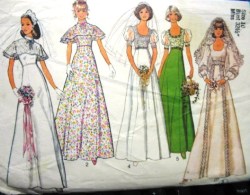 6940 BRIDES/MAID EMPIRE 75 SS-LS PROM DRESS PATTERN 10, 14