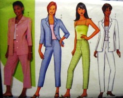 6940  Butterick  EZ COLLAR JACKET, KNIT TOP, PANTS PATTERN 6-10 or 12-16 choice uncut