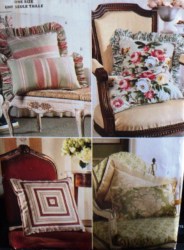 6963 355  SHAPE SIZES RUFFLE OR NOT  PILLOW COVERS PATTERN