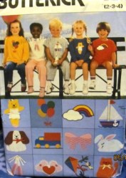 6972 KIDS T-SHIRT,SHORTS,PANTS, TRANSFER PATTERN 2-4
