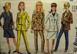 6975 1967 HIP HUGGER LO RISE PANTS,SKIRT,JACKET PATTERN 12 32