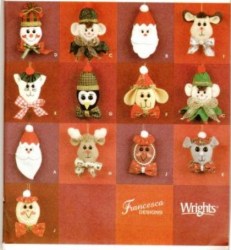 7011 SIMPLICITY CHEEKY FELT CHRISTMAS TREE/  PKG ORNAMENTS PATTERN