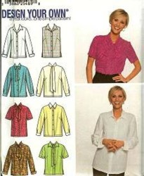 7022 DESIGN YR BLOUSES SLEEVES OR NOT PATTERN 18W-24W