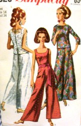 7023 SLVLSS FLARES JUMPSUIT,OVERBLOUSE SLVS OR NOT 67 PATTERN 14