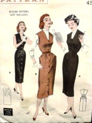 7049 1950s EZ BUTTONED SLIM JUMPER, BELT PATTERN 14 32