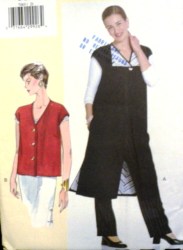7065 VOGUE BETZINA A-VESTS LENGTHS PATTERN ABC, DEF ,GHIJ 32-55''B CHOICE