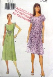 7082 VOG EZ TIED A-DRESS LENGTHS SLVS OR NOT PATTERN  8, 14-18