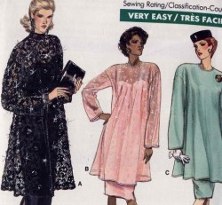 7097 EZ VOG  FLUID FLARE TUNIC, STRAPPY DRESS PATTERN  20-24