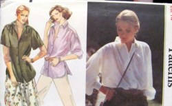 7133 VOG 70S SS-LS FEMININE IN/OUT YOKE BLOUSE PATTERN 8, 10