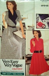 7149 VOGUE LONGER FLARE DRESS LENGTHS EZ 88 CAREER PATTERN 14-18; 20-24 choice UNCUT