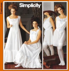 7157 RETRO 1900 LONG FLARE SLIP,CAMISOLE,BLOOMERS PATTERN 6-14