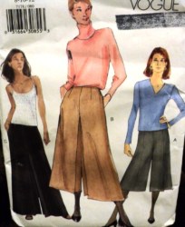 7178 SO EZ WIDE LEG CULOTTES 3 LENGTHS VOGUE PATTERN 8-12