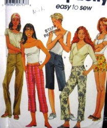 7196 EZ PANTS 3 LENGTHS, SHORTS 2 LENGTHS PATTERN 6-12,14-20