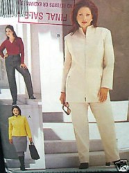 7212 VOGUE DESIGNER JACKET,  SKIRT, PANTS EZ PATTERN 14W-18W OR  20W-24W CHOICE NEW