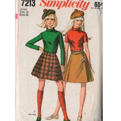 7213 1967 CUTE KILT LENGTHS,BLOUSE,BERET PATTERN 7 JP 32''