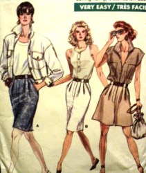 7224 SO EZ VOG TAPER SKIRT LENGTHS, SHORTS PATTERN 6-10, 12-16