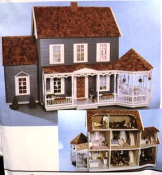 7254 SIMPLICITY DOLL HOUSE FURNITURE,LINEN, ROOM SETS PATTERN