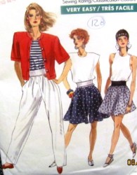 7260 EASY FLARE CULOTTES, SHORTS, PANTS PATTERN 6-10