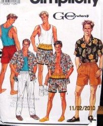 7265 TANK TOP, SHIRT, PANTS, SHORTS MEN'S PATTERN XS-XL