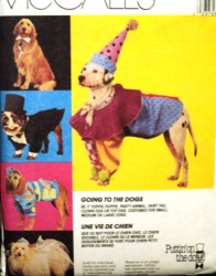7286 MCCALLS PARTY DOG, FAIRY TAIL, CLOWN/ TOP DOG, YUPPIE PUP PATTERN S-L UNCUT