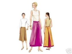 7303 VOGUE LO RISE A-LINE SKIRT, OVERSKIRT EZ PATTERN 8-12