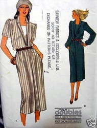7311 LOOSE LONGER PULLOVER DRESS,DICKEY PATTERN 10-12