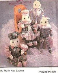 7311 SIMPLICITY 23'' STUFFED EGGHEAD HUMPTY DOLLS, CLOTHES PATTERN